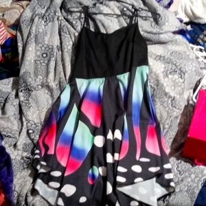 Cute Butterfly Dress with Zip up on side and a Corset ribbon Back